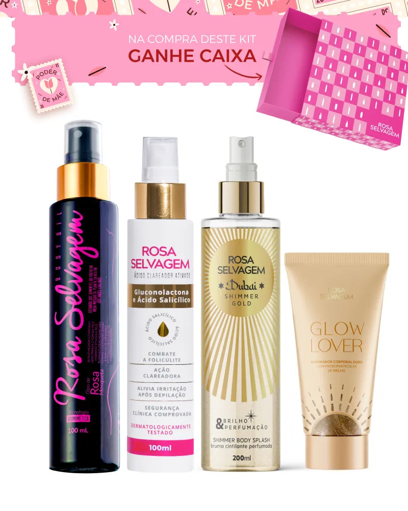Dia das Mães - Kit Clareamento & Glow Dubai Gold
