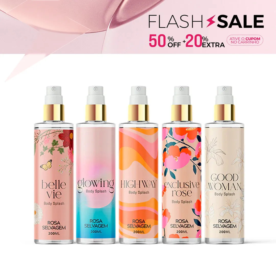 Summer Sale - Kit body splashes rosa selvagem