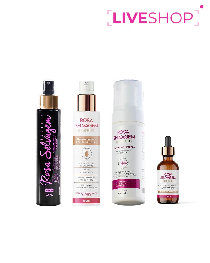 LIVESHOP - Kit Skincare Rosa Selvagem