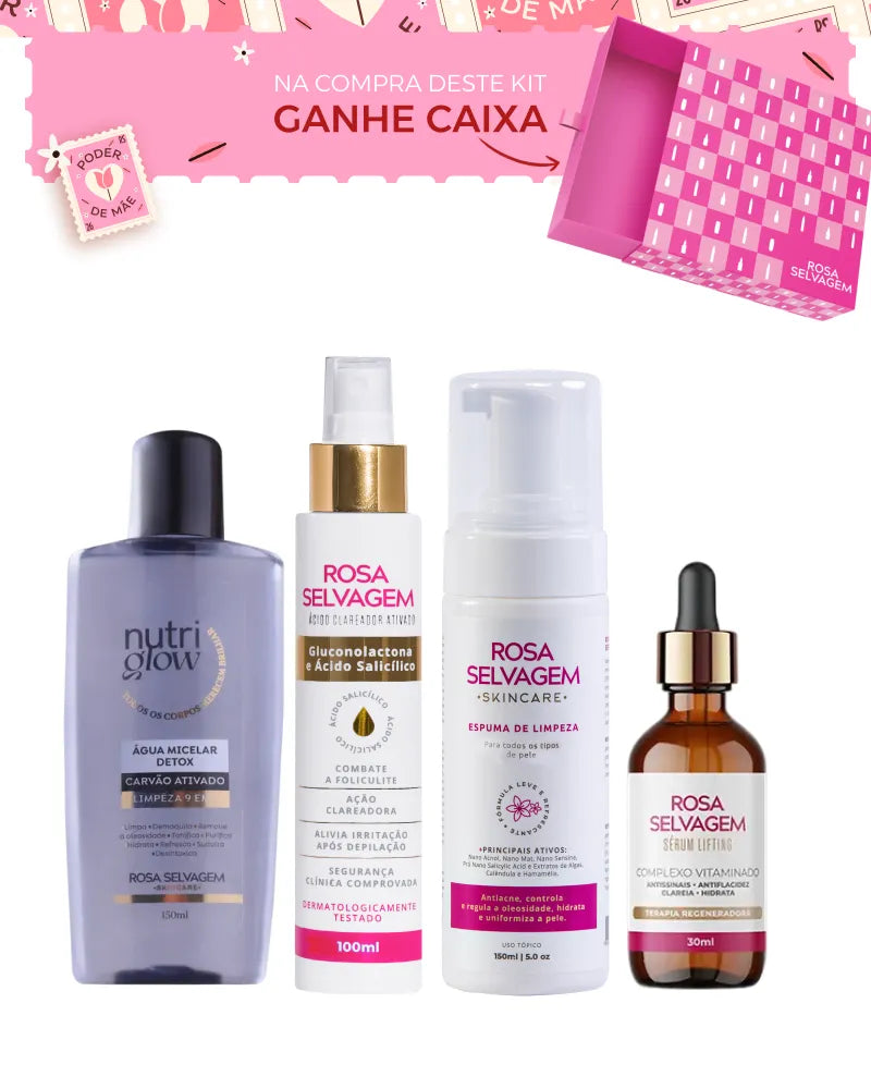 Dia das Mães - Kit Skincare Rosa Selvagem