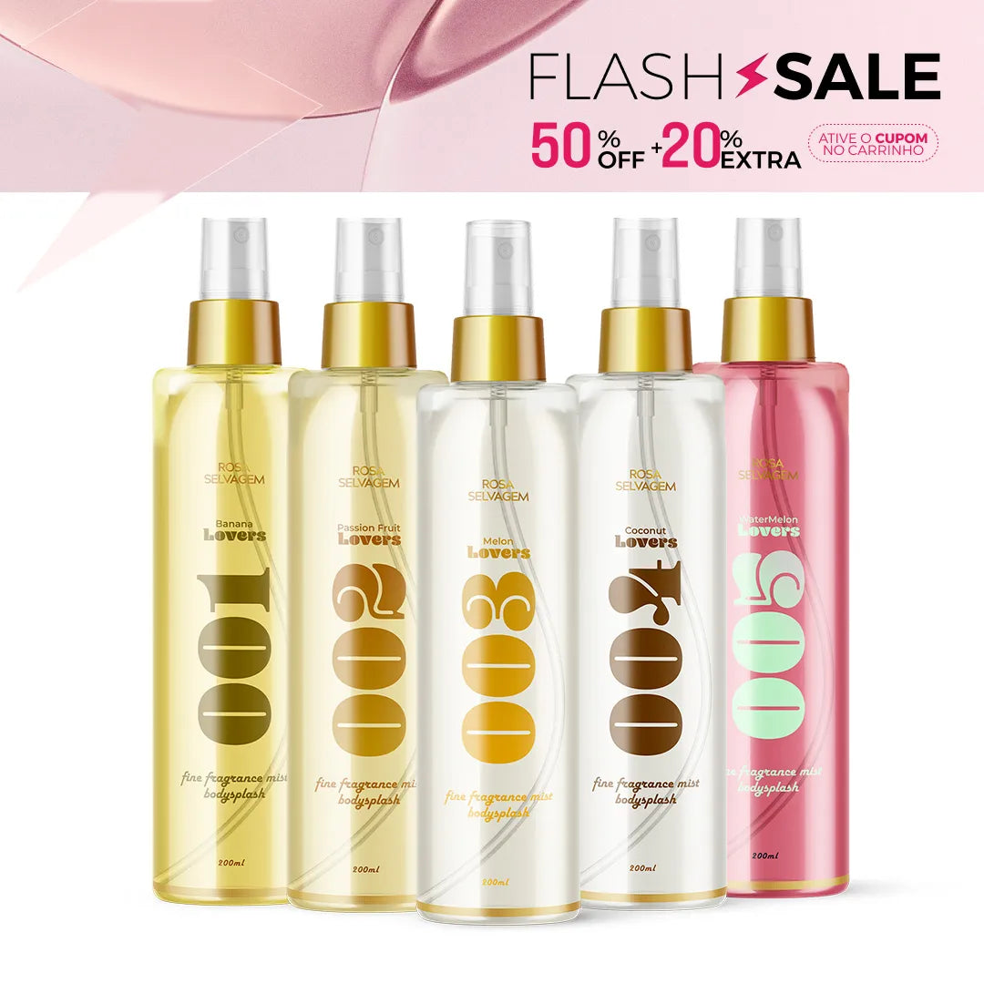 Summer Sale - Kit body splash rosa lovers - 001 a 005