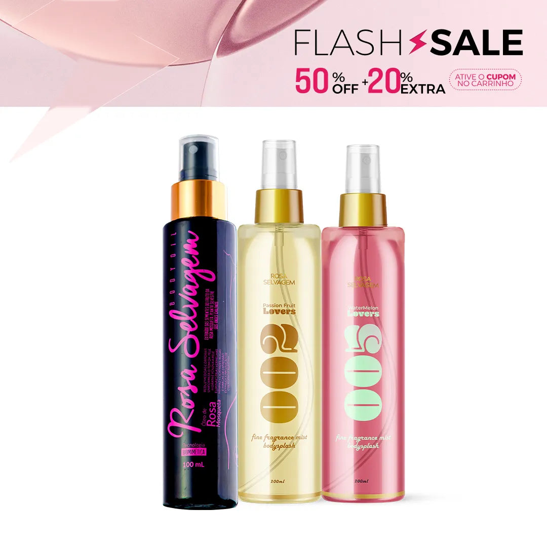 Summer Sale - Kit body splash maracujá + melancia + óleo