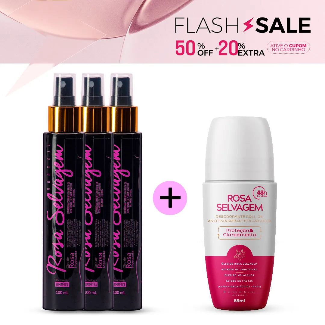 Summer Sale - Kit 3 óleos + desodorante clareador