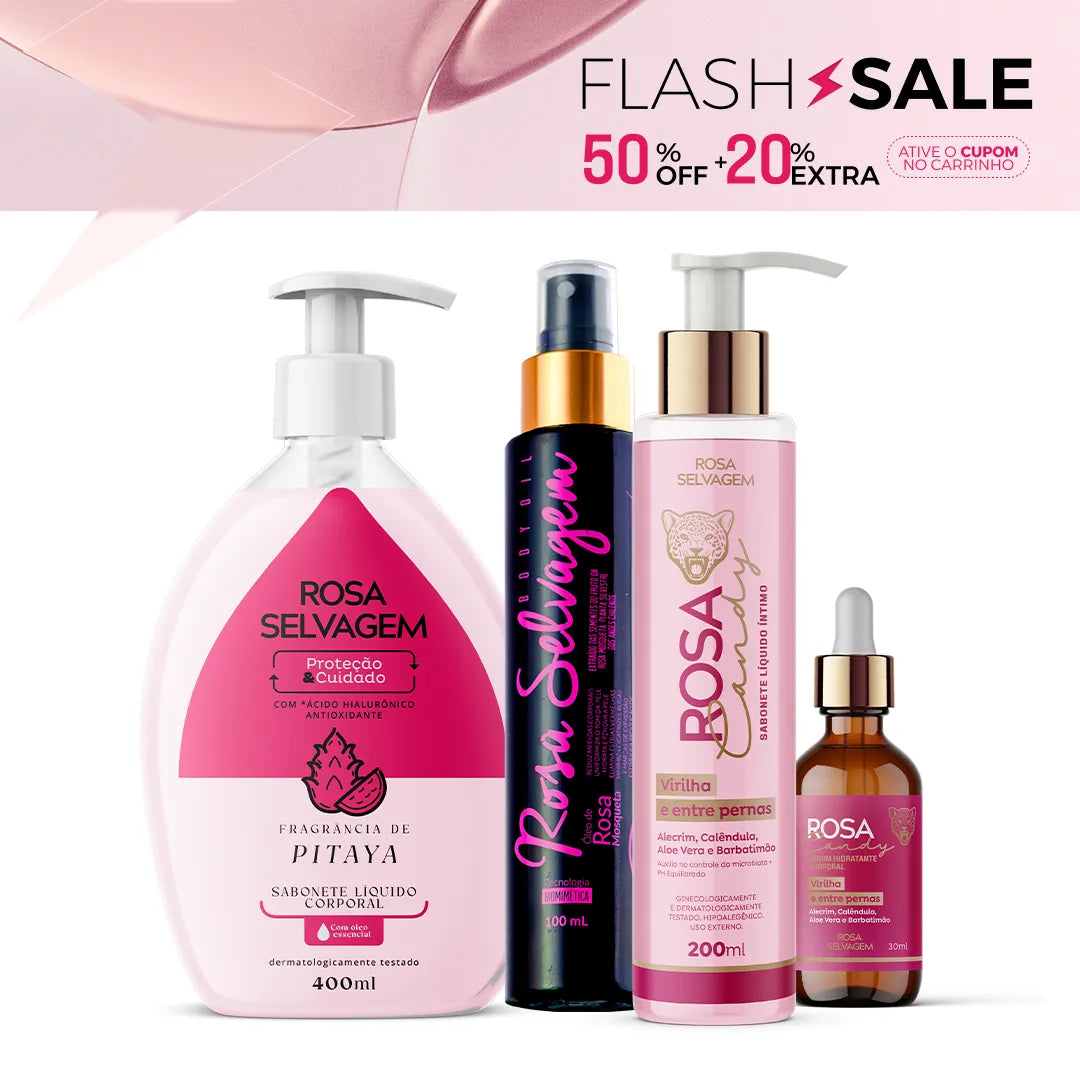 Summer Sale - Kit Sabonete Pitaya + Sabonete Íntimo + Sérum Candy + Óleo Clareador